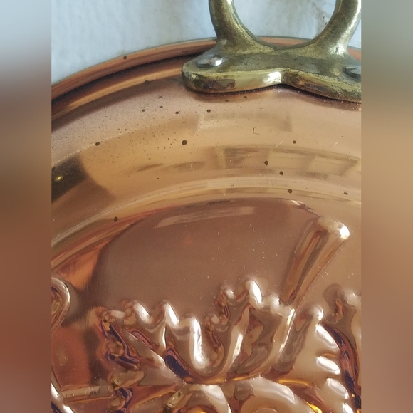 Vintage Mold Round Solid Copper Hanging Kitchen Decor Grape Korea - Picture 4 of 8